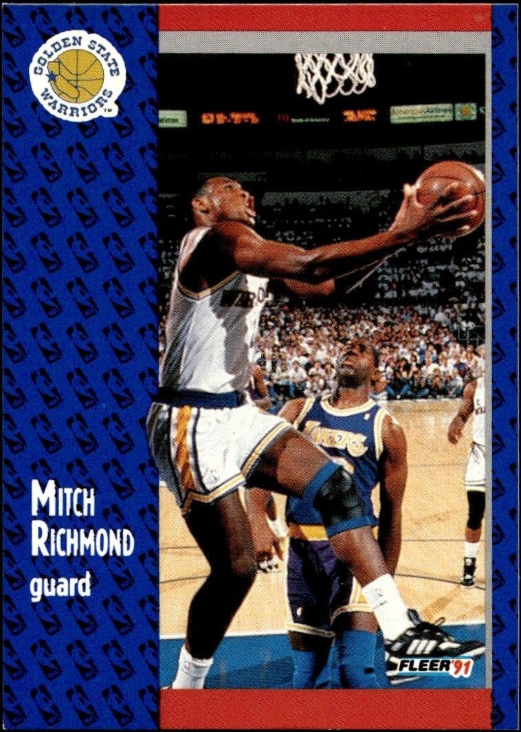 1991-92 Fleer Mitch Richmond #71 basketball trading card front