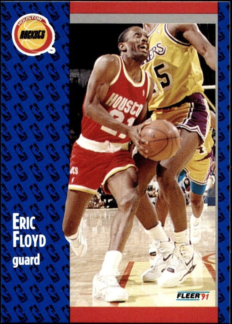 1991-92 Fleer Eric Floyd #74 trading card
