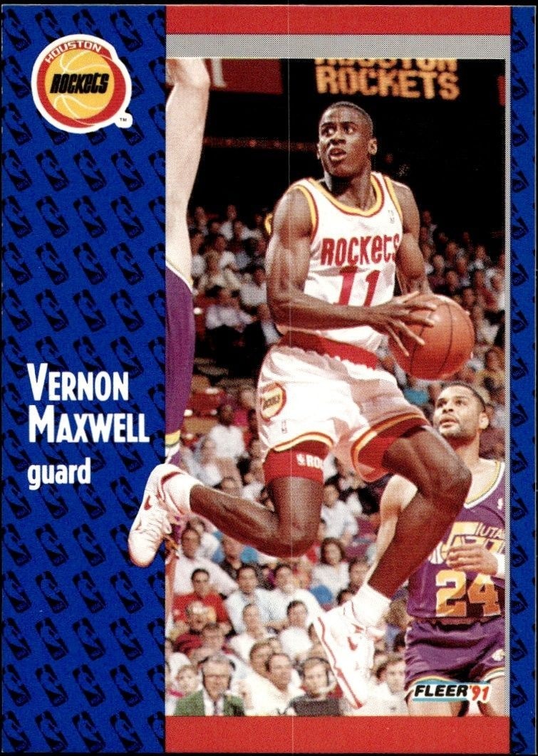 1991-92 Fleer Vernon Maxwell #76 trading card