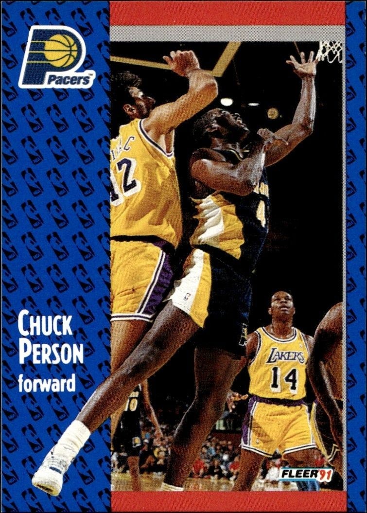 1991-92 Fleer Chuck Person #84 basketball trading card front