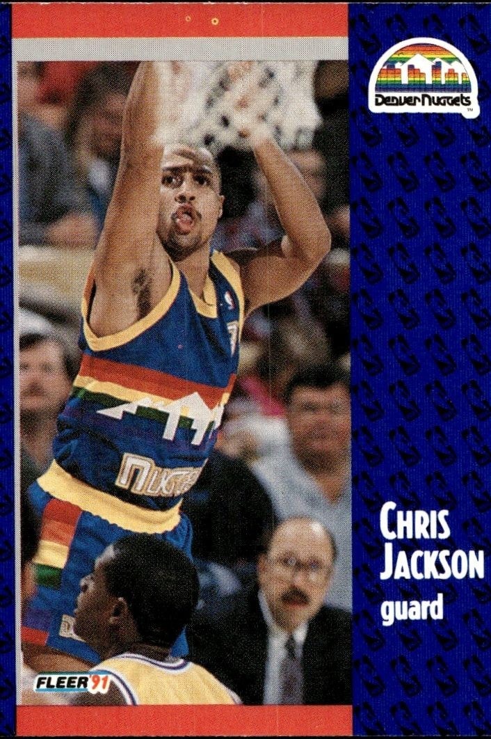 1991-92 Fleer Chris Jackson #49 trading card