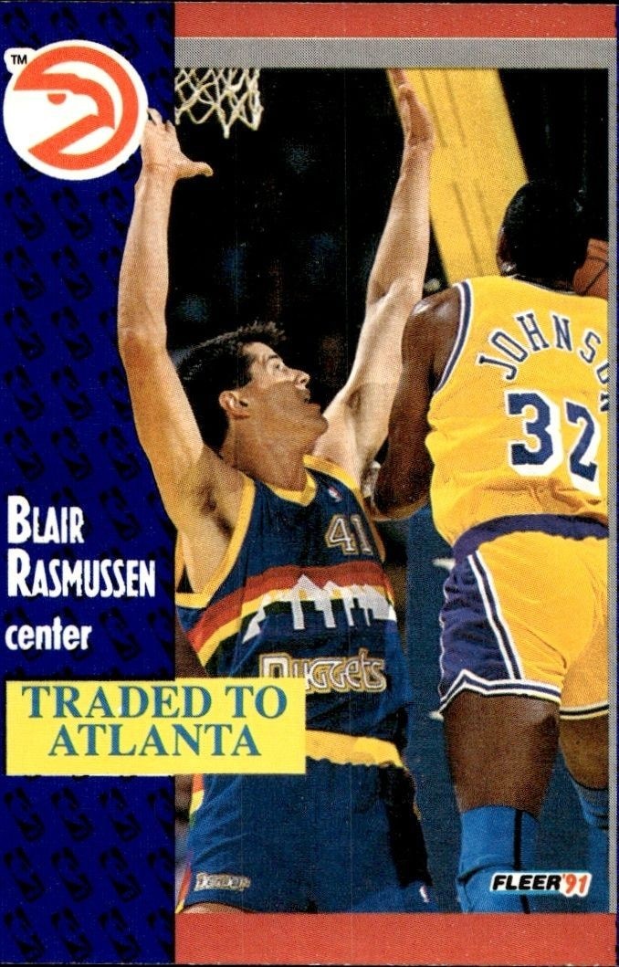 1991-92 Fleer Blair Rasmussen #52 trading card