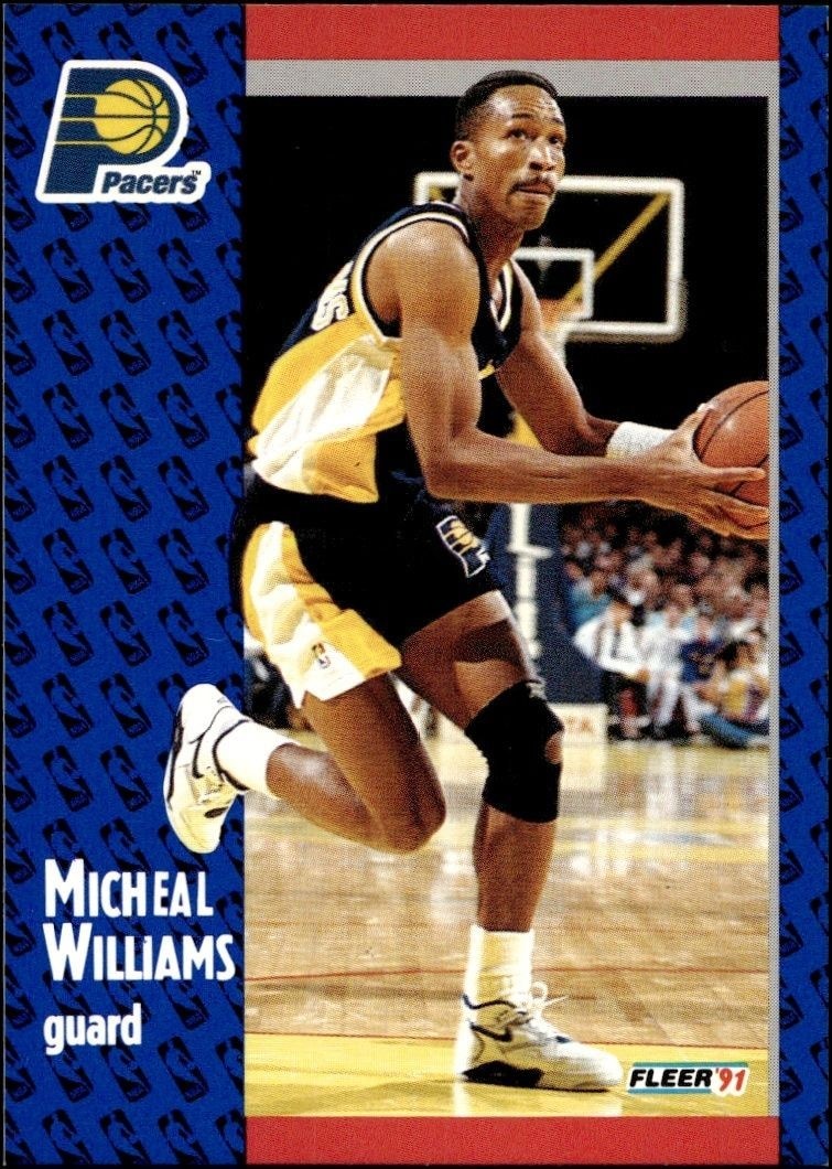 1991-92 Fleer Micheal Williams #88 basketball trading card front