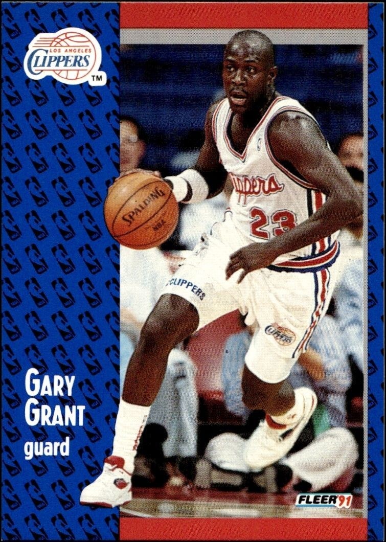 1991-92 Fleer Gary Grant #89 trading card