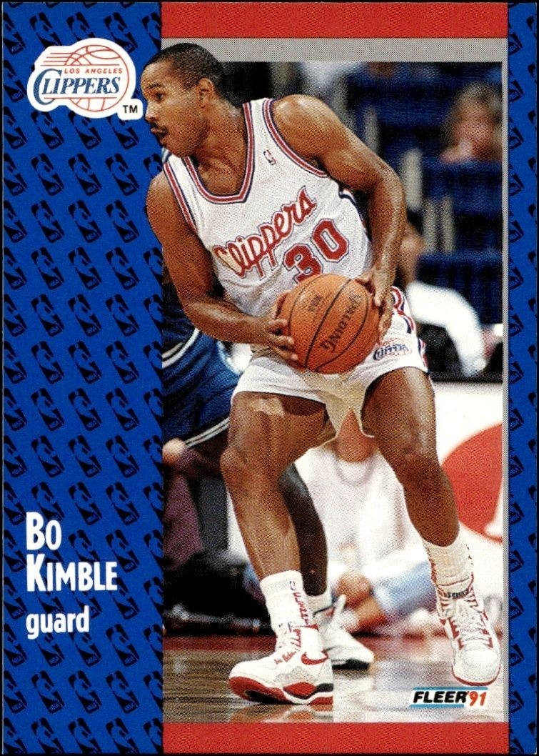 1991-92 Fleer Bo Kimble #91 trading card