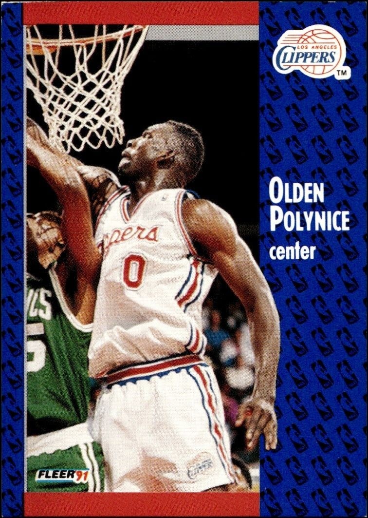 1991-92 Fleer Olden Polynice #94 trading card