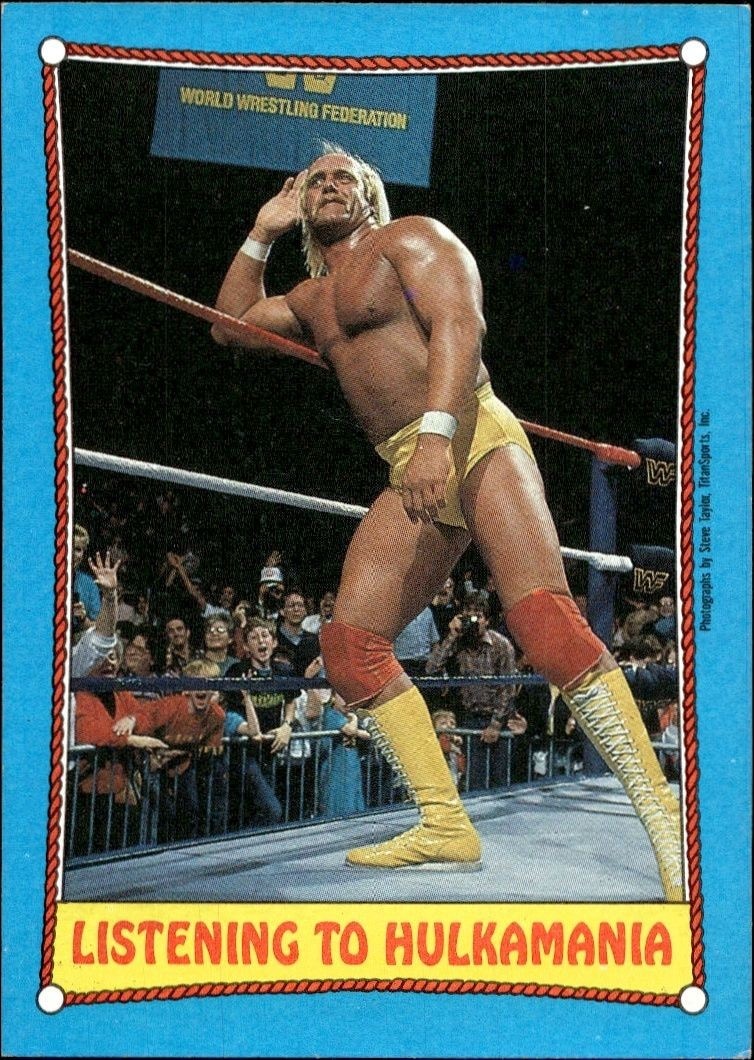 1987 Topps WWF Hulk Hogan #38 trading card