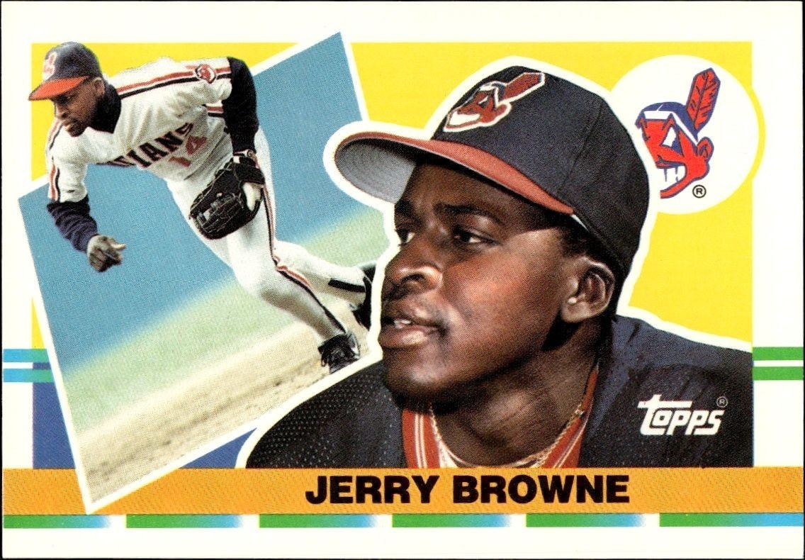 1990 Topps Big Jerry Browne #256 trading card