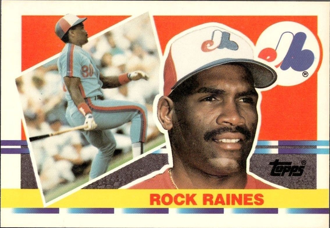 1990 Topps Big Rock Raines #154 trading card