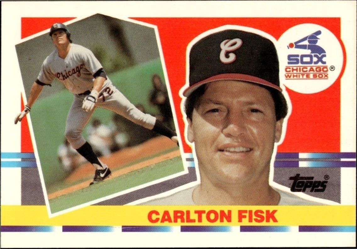 1990 Topps Big Carlton Fisk #176 trading card