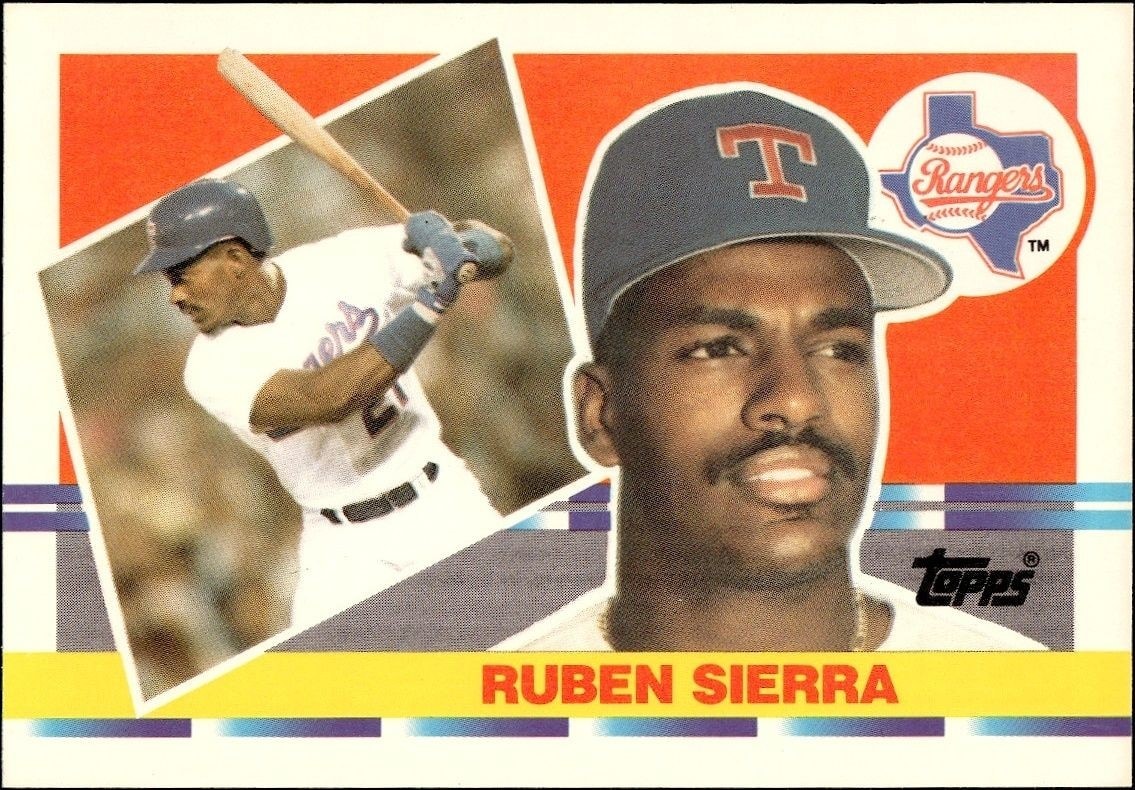 1990 Topps Big Ruben Sierra #175 trading card