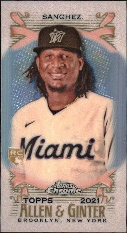 2021 Topps Allen & Ginter Chrome Sixto Sanchez #140 trading card