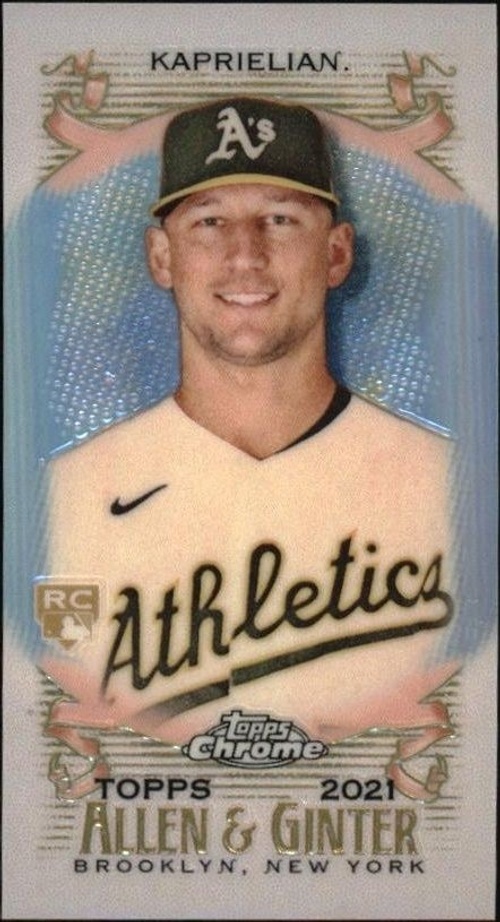 2021 Topps Allen & Ginter Chrome James Kaprielian #257 trading card