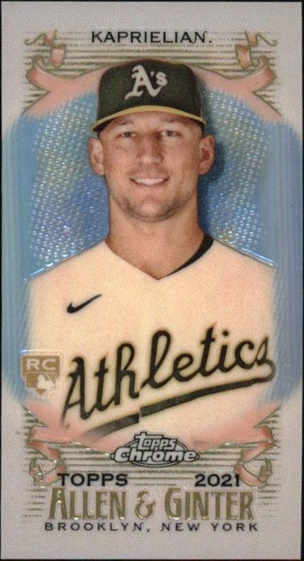 2021 Topps Allen & Ginter Chrome James Kaprielian #257 trading card