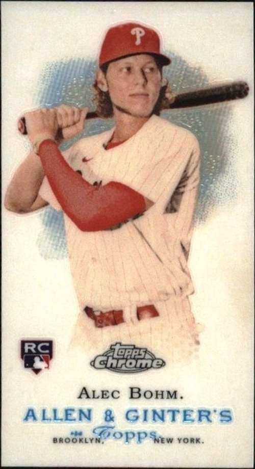 2021 Topps Allen & Ginter Chrome Alec Bohm #MRD-4 trading card