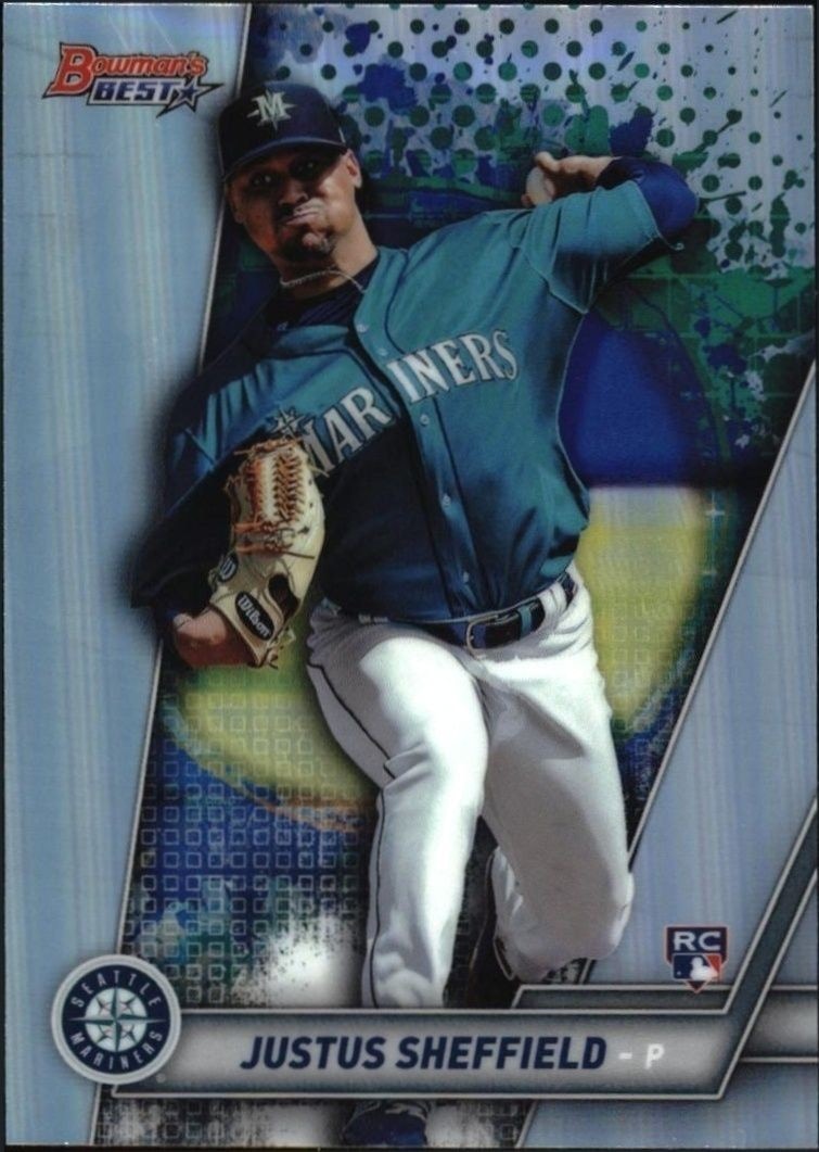 2019 Bowman Bowman's Best Justus Sheffield #34 trading card