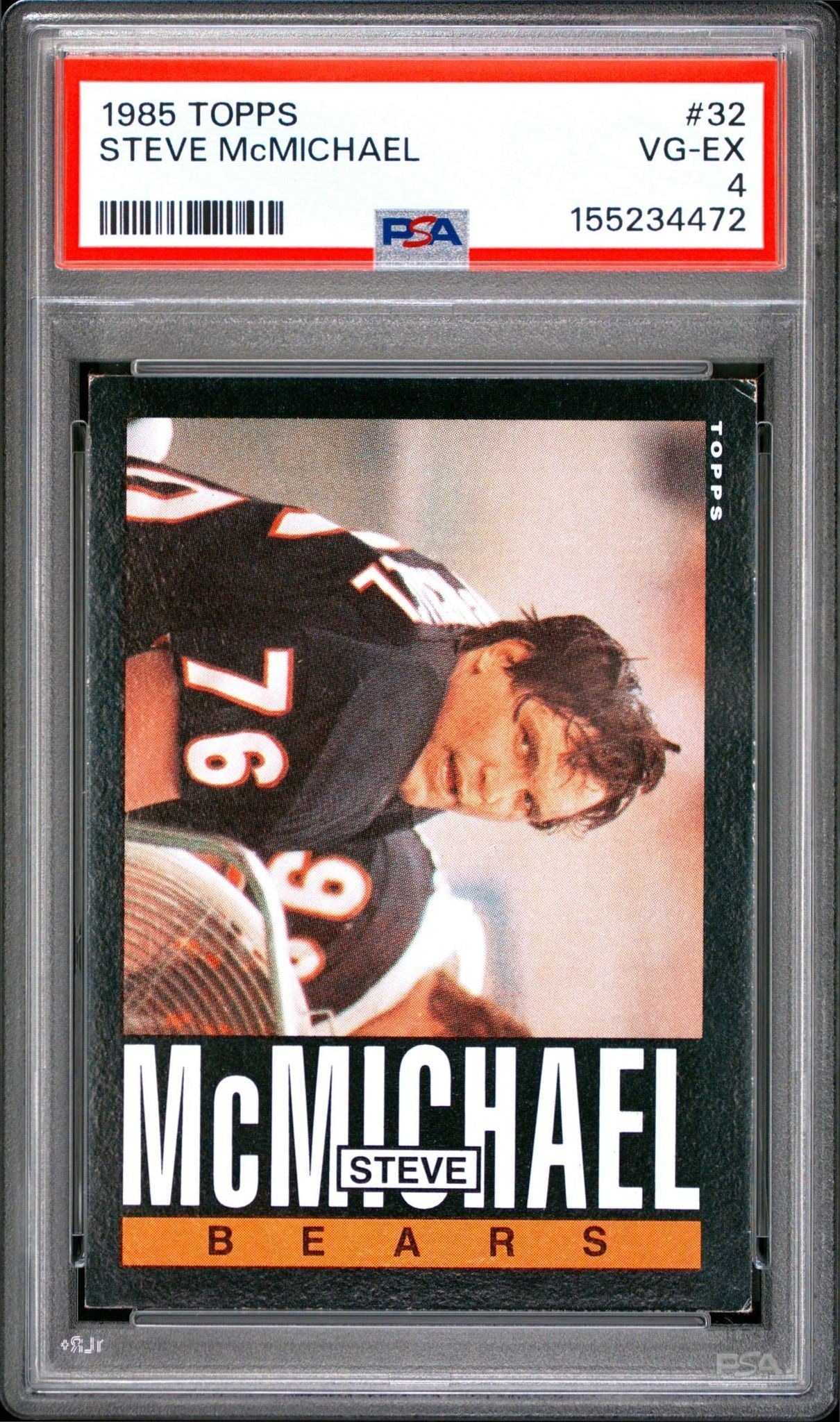 1985 Topps Steve McMichael #32 trading card