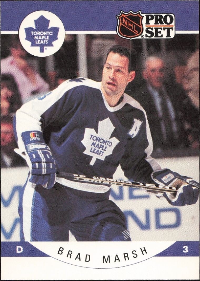 1990-91 Pro-Set NHL Series 1 Brad Marsh #285 trading card