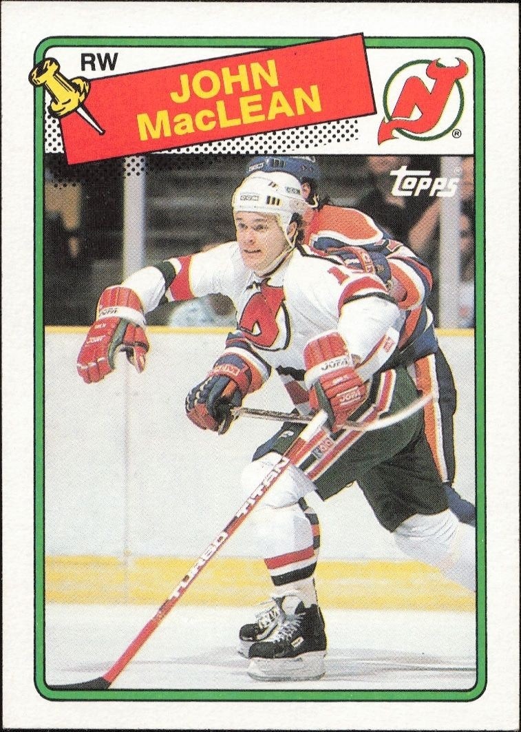 1989-90 Topps John MacLean #10 trading card