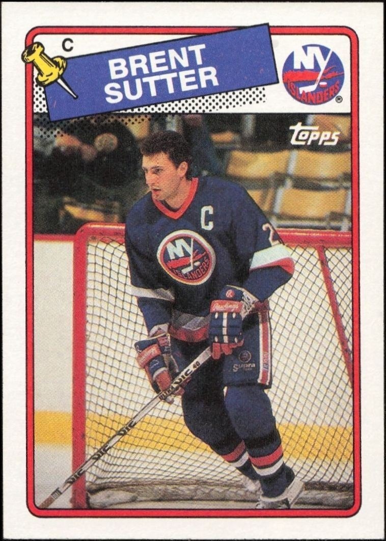1989-90 Topps Brent Sutter #7 trading card