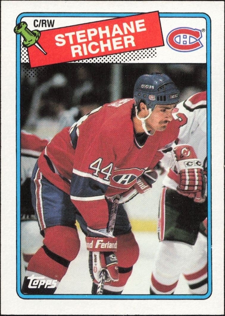 1989-90 Topps Stephane Richer #5 trading card