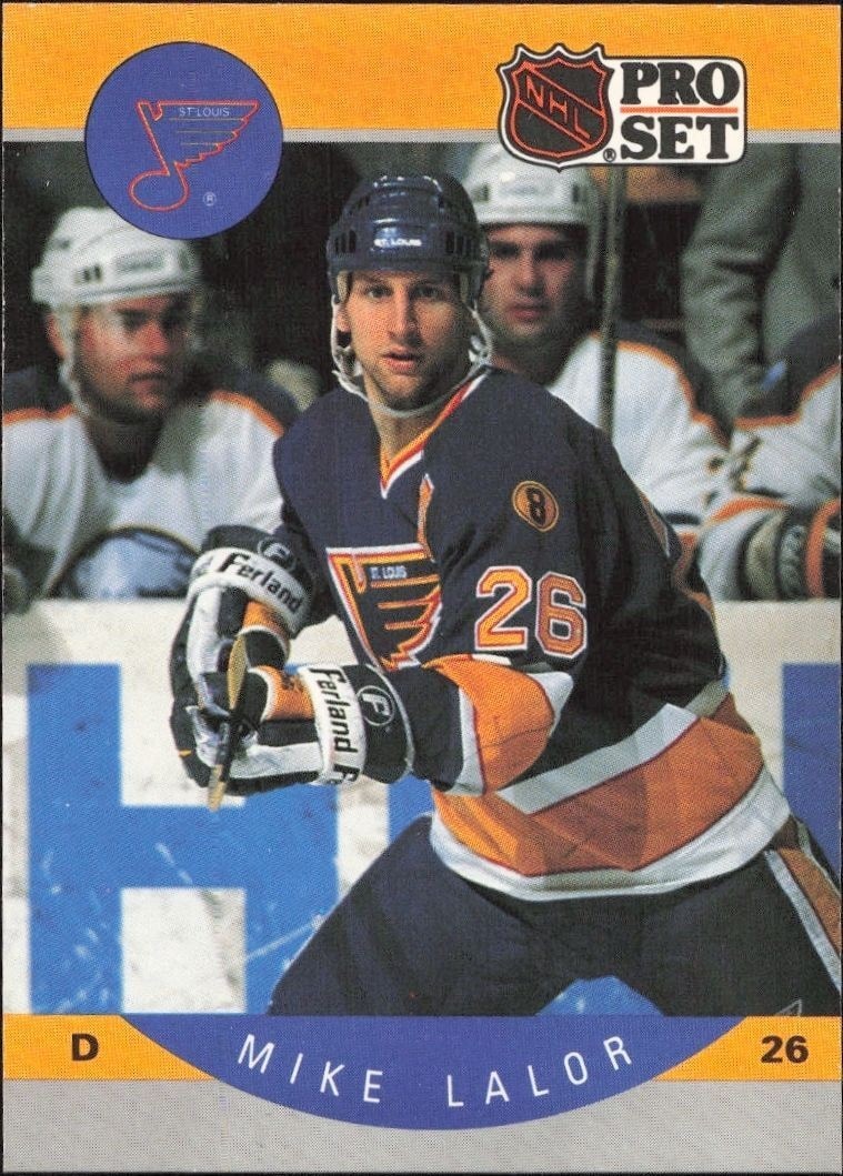 1990-91 Pro-Set NHL Series 1 Mike Lalor #264 trading card