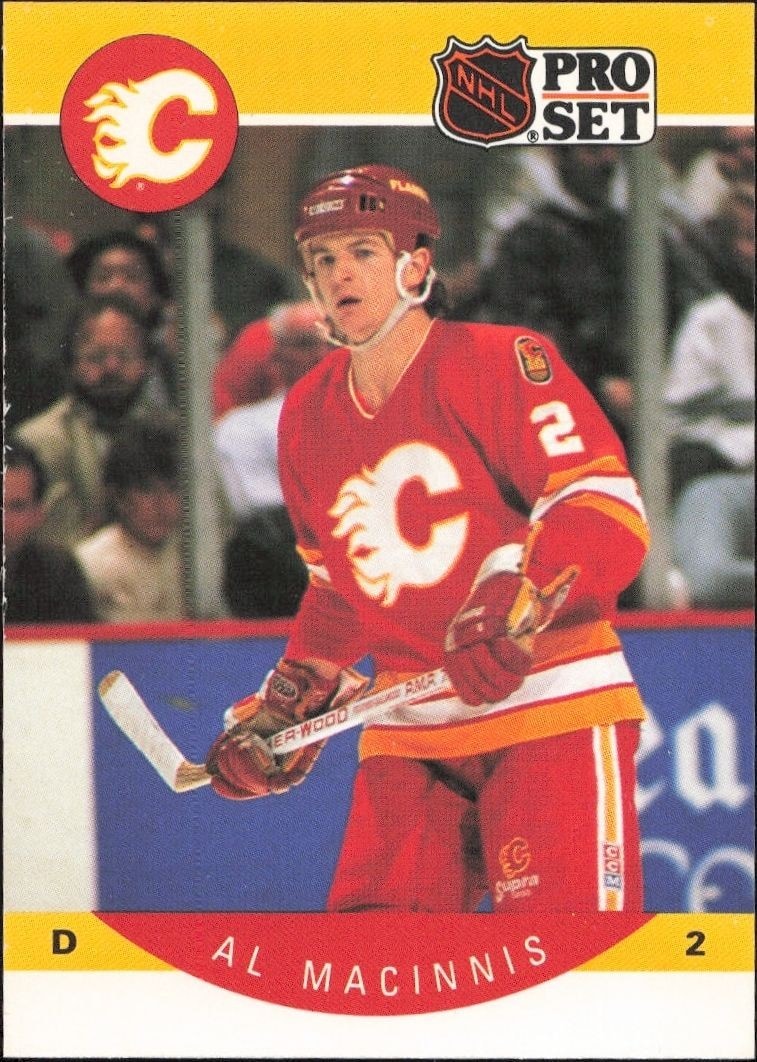 1990-91 Pro-Set NHL Series 1 Al MacInnis #35 trading card