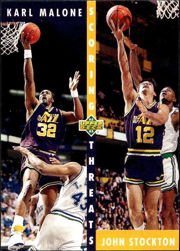 1992-93 Upper-Deck Karl Malone #66 trading card