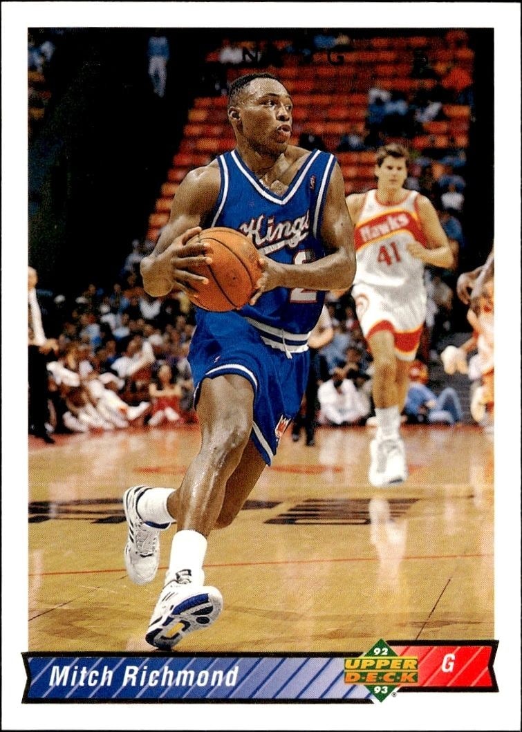 1992-93 Upper-Deck Mitch Richmond #162 trading card