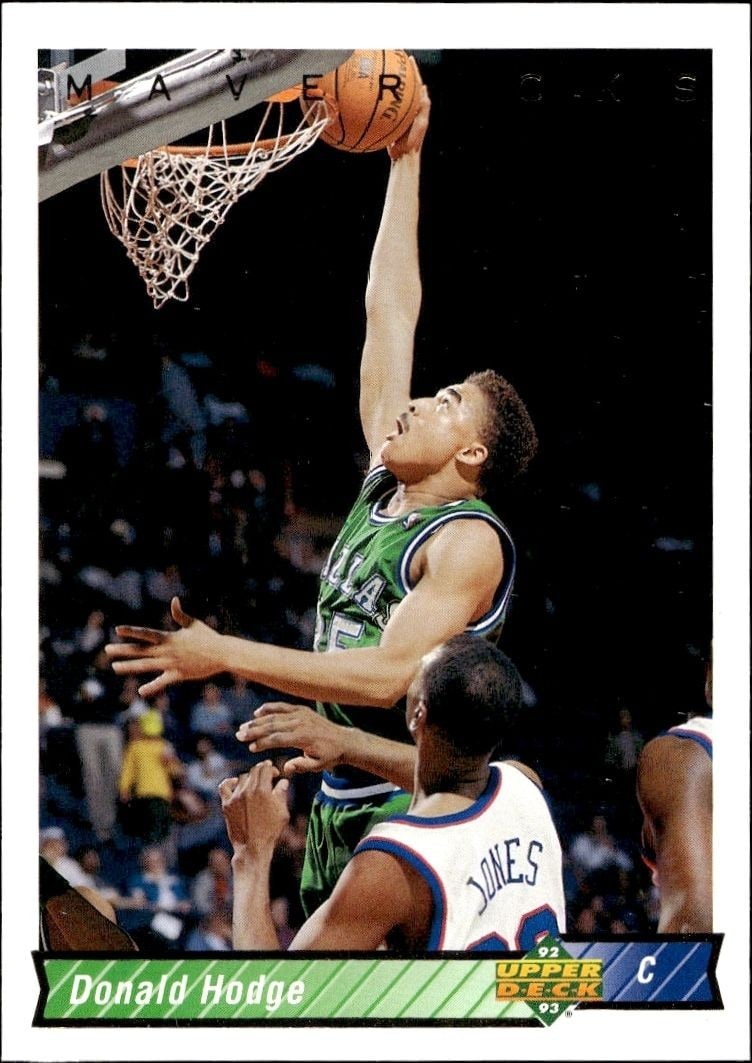 1992-93 Upper-Deck Donald Hodge #220 trading card
