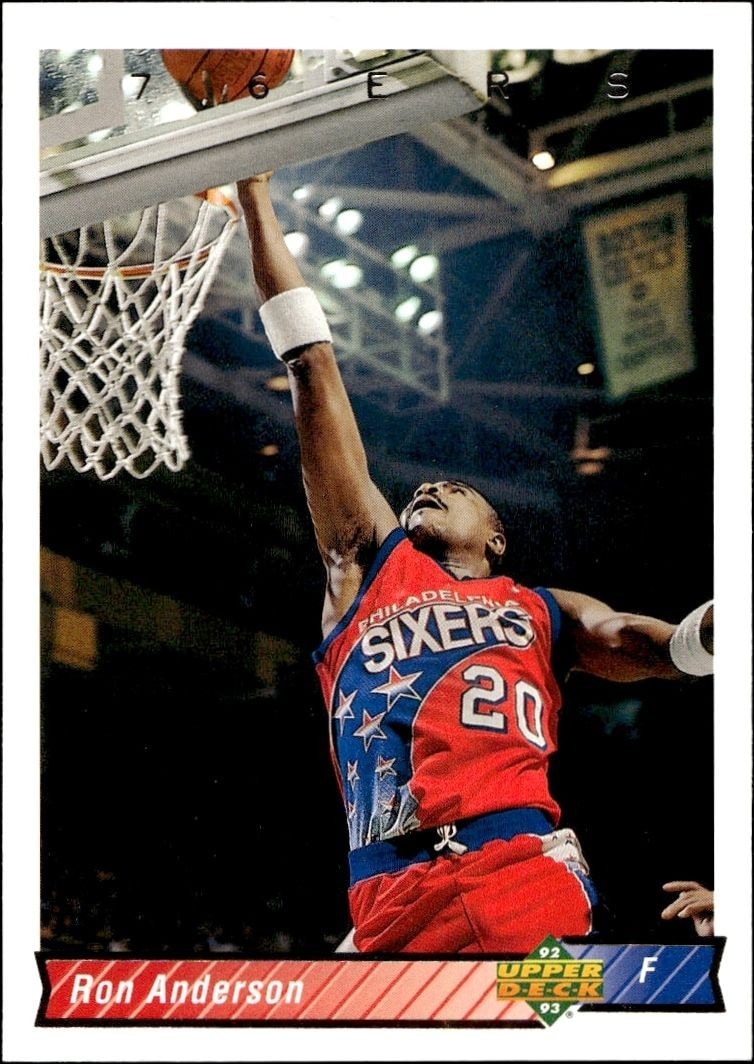 1992-93 Upper-Deck Ron Anderson #217 trading card