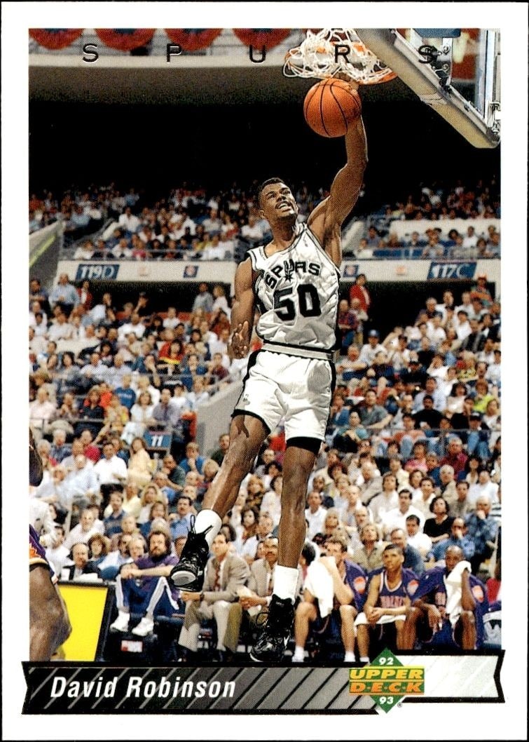 1992-93 Upper-Deck David Robinson #82 trading card
