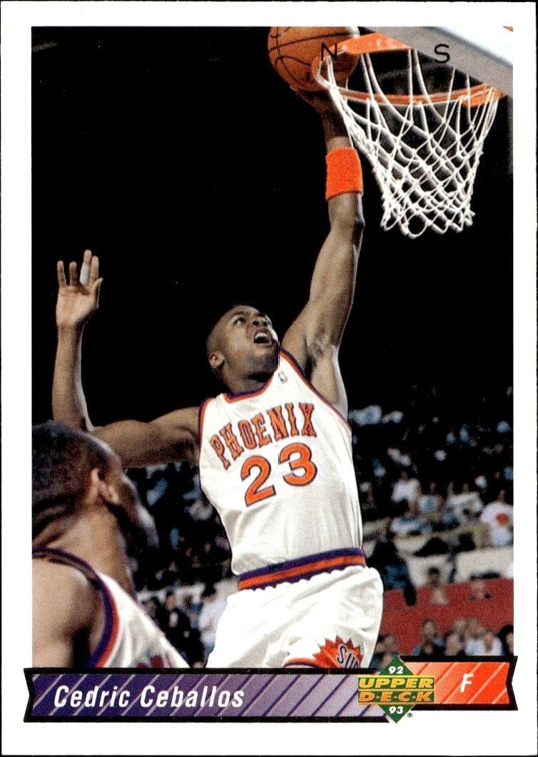 1992-93 Upper-Deck Cedric Ceballos #214 trading card