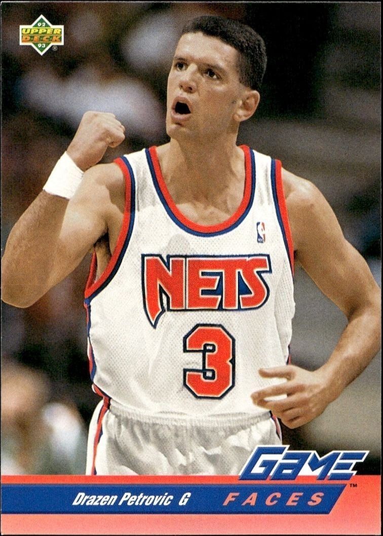 1992-93 Upper-Deck Drazen Petrovic #491 trading card
