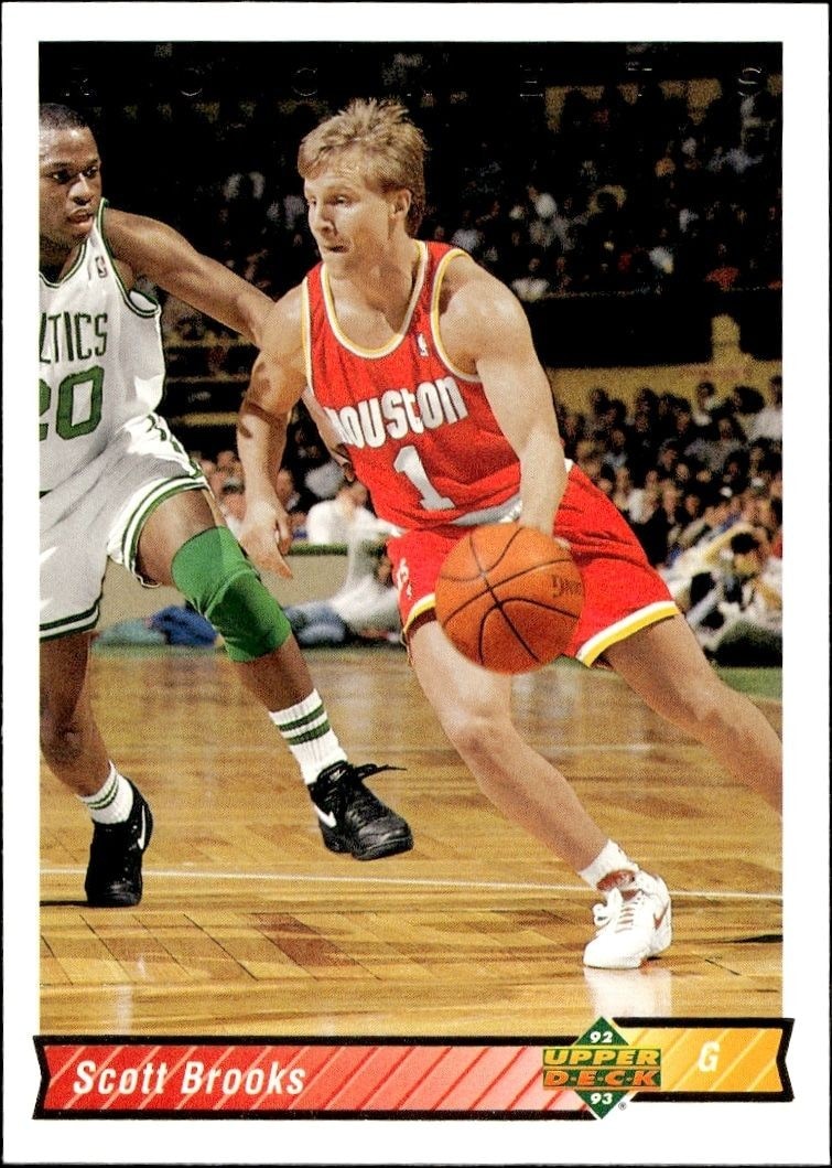 1992-93 Upper-Deck Scott Brooks #329 trading card