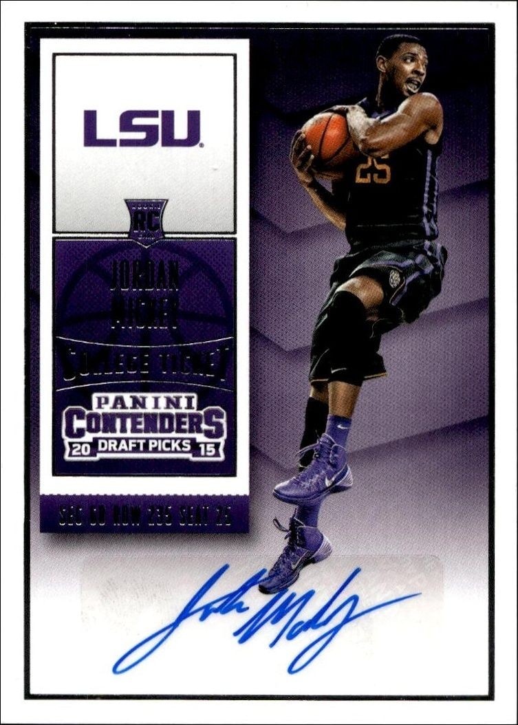 2015-16 Panini Contenders Draft Picks Jordan Mickey #120 trading card