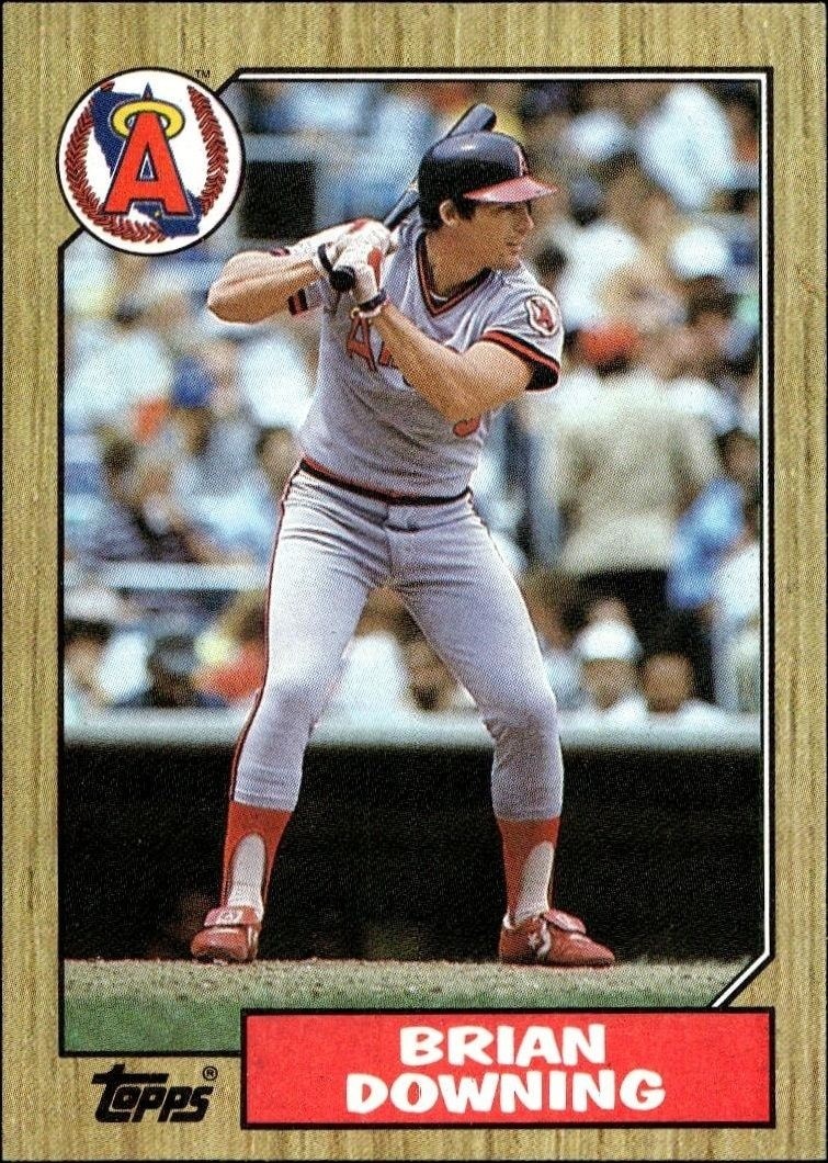1987 Topps Brian Downing #782 trading card