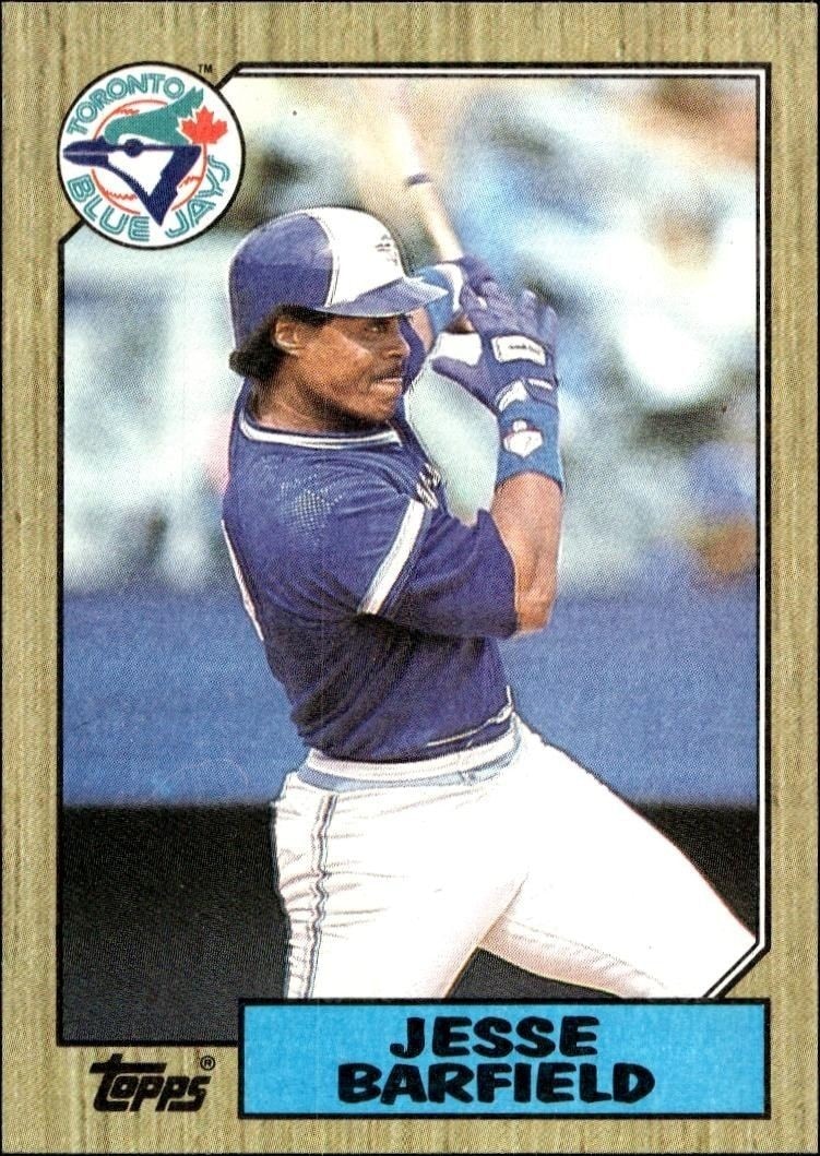 1987 Topps Jesse Barfield #655 baseball trading card front