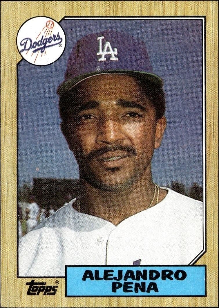 1987 Topps Alejandro Pena #787 trading card