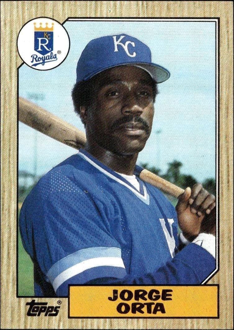 1987 Topps Jorge Orta #738 trading card