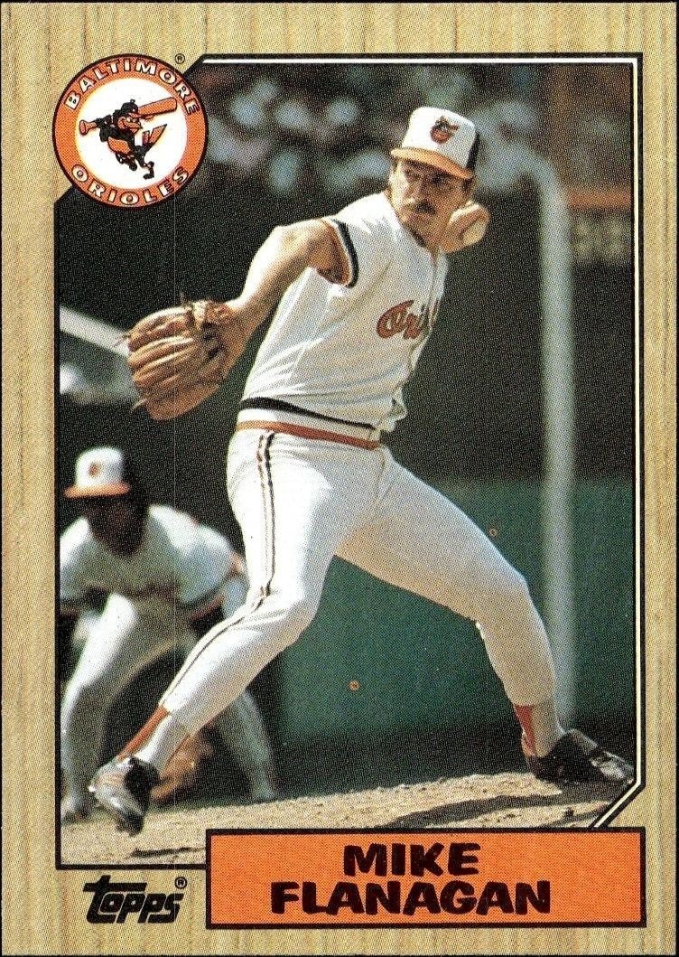 1987 Topps Mike Flanagan #748 trading card