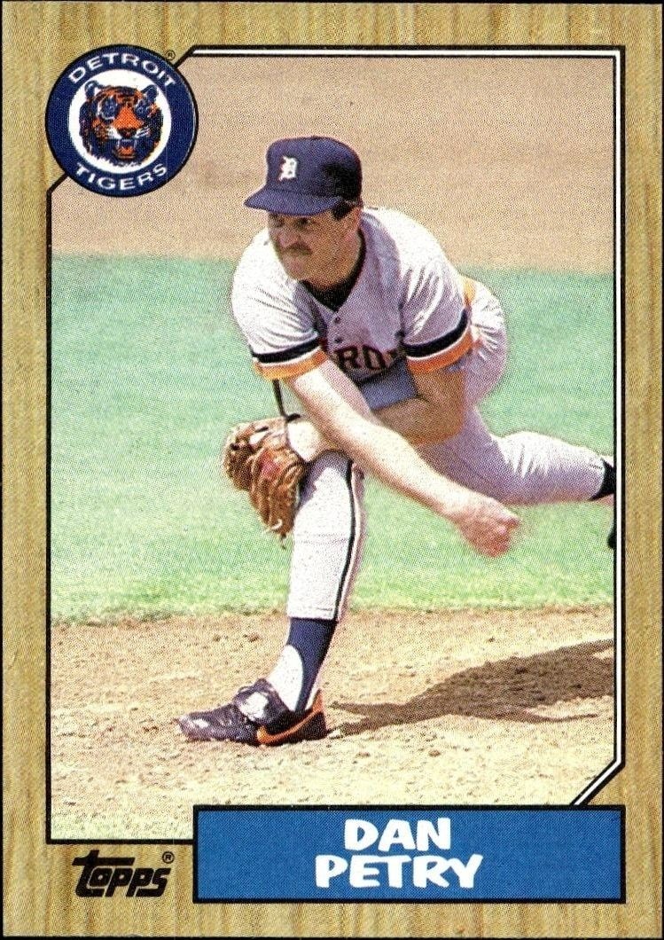 1987 Topps Dan Petry #752 trading card