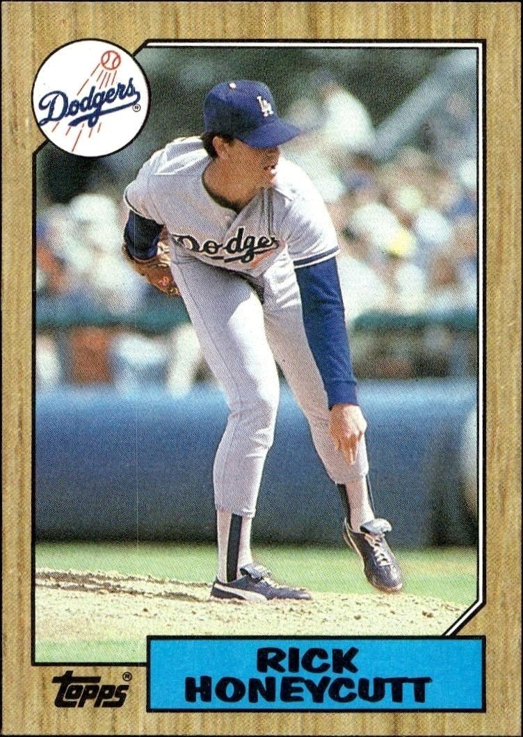 1987 Topps Rick Honeycutt #753 trading card