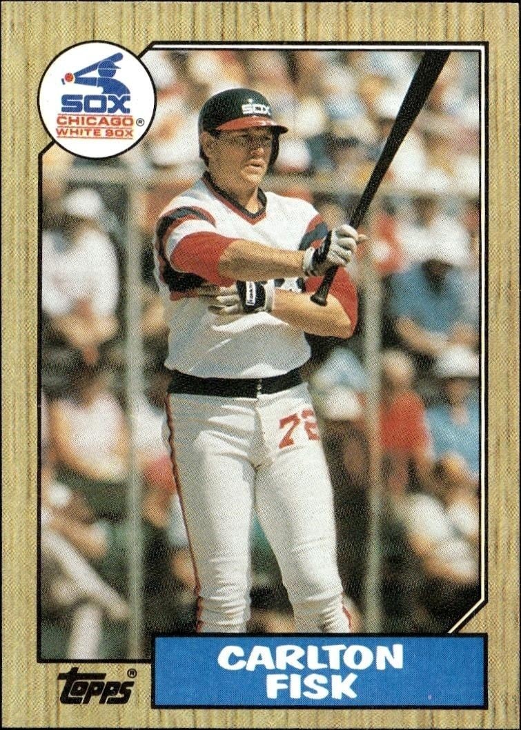 1987 Topps Carlton Fisk #756 trading card