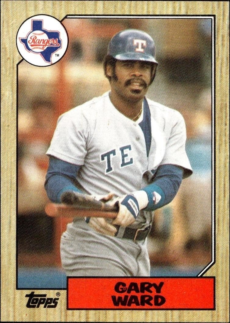 1987 Topps Gary Ward #762 trading card