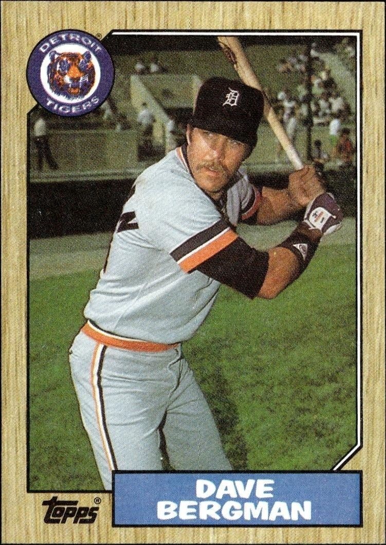 1987 Topps Dave Bergman #700 trading card