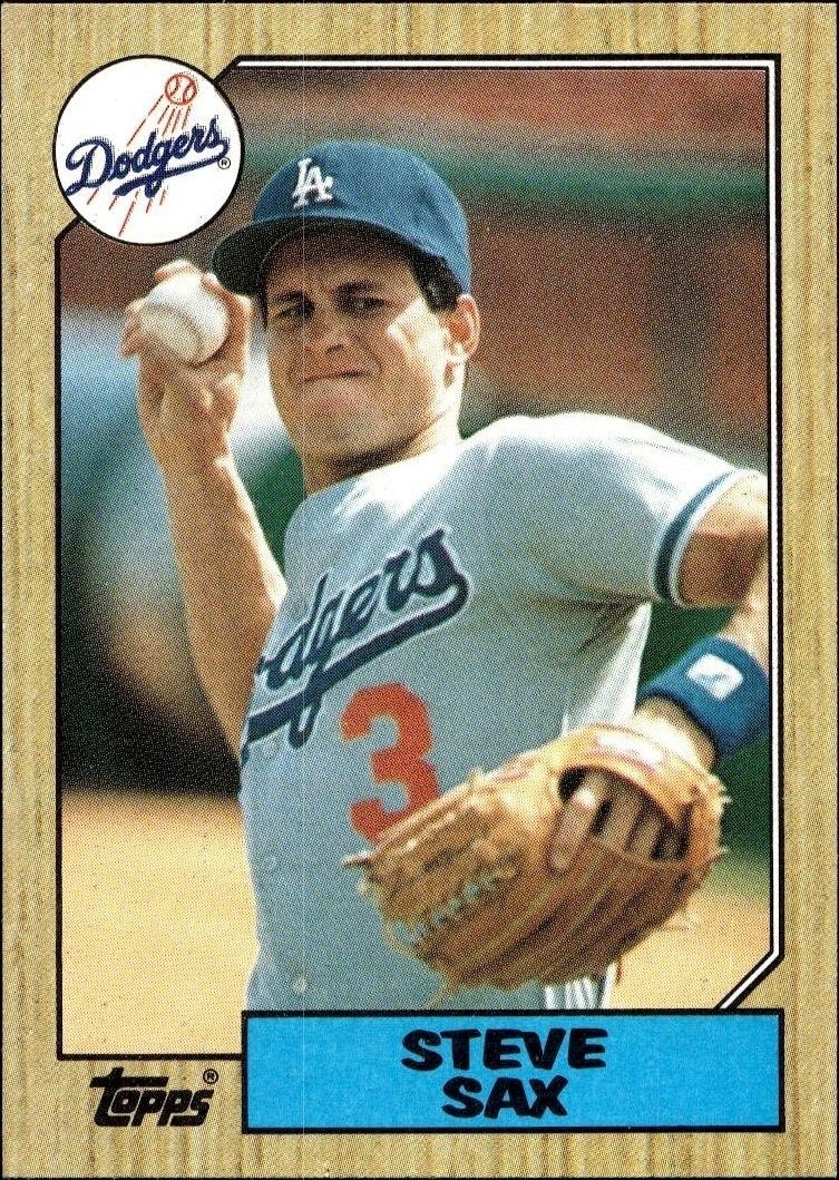 1987 Topps Steve Sax #769 trading card