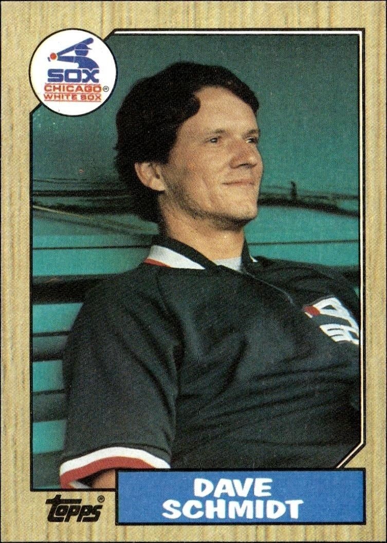 1987 Topps Dave Schmidt #703 trading card