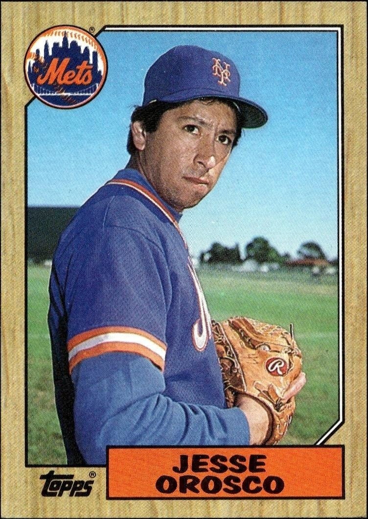 1987 Topps Jesse Orosco #704 trading card
