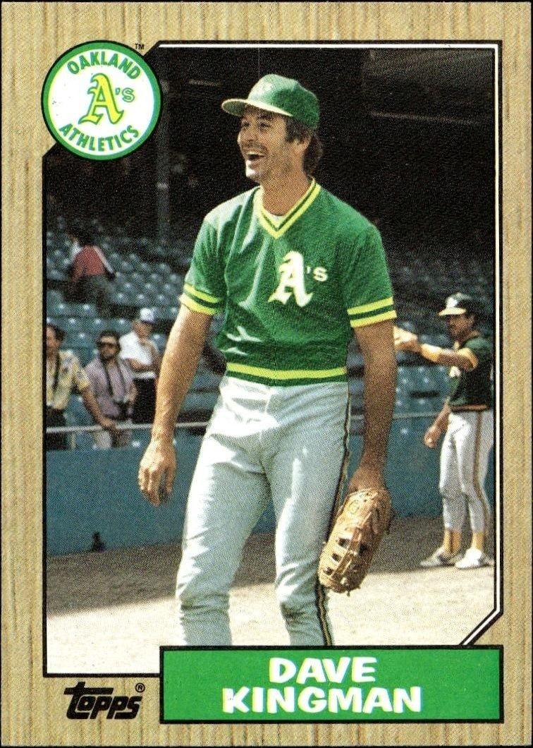 1987 Topps Dave Kingman #709 trading card